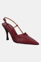 Kožne štikle MICHAEL Michael Kors Haisley štikla bordo 40T5HSHP1L.691