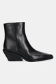 Δερμάτινες μπότες MICHAEL Michael Kors Nash 40T5NSME5L.001 μαύρο AW25