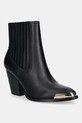 Versace Jeans Couture botki skórzane słupek czarny 79VA3S26.ZPB68.899