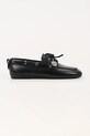 Karl Lagerfeld mokasyny skórzane MARLEE płaski czarny KL41325.000