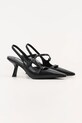 Karl Lagerfeld szpilki skórzane KARMEL KL33623.000 czarny AW25