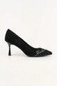 Karl Lagerfeld szpilki zamszowe SIENNA 5-8 cm czarny KL32712.50S