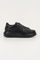 Karl Lagerfeld sneakersy skórzane KAPRI płaska czarny KL62539K.00X