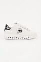 Karl Lagerfeld sneakersy skórzane KAPRI KITE platforma biały KL64525.011