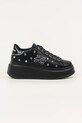 Karl Lagerfeld sneakersy skórzane ANAKAPRI płaska czarny KL63528.00S