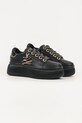 Karl Lagerfeld sneakersy skórzane KREEPER LO KL42376A.00G czarny AW25