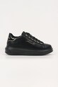 Karl Lagerfeld sneakersy skórzane KAPRI platforma czarny KL62518.00G