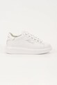 Karl Lagerfeld sneakersy skórzane KAPRI platforma biały KL62518.01S