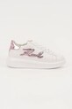 Karl Lagerfeld sneakersy skórzane KAPRI skóra powlekana biały KL62511A.01P