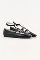 Karl Lagerfeld baleriny skórzane KONNIE KL40189.000 czarny AW25