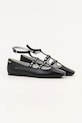 Kožené balerínky Karl Lagerfeld KONNIE KL40189.000 čierna AW25