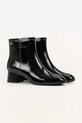 Karl Lagerfeld bőr csizma BONNIE KL30351.100 fekete AW25