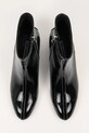 Karl Lagerfeld bőr csizma BONNIE fekete KL30351.100