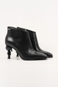 Karl Lagerfeld cizme de piele KARL NFT HEEL KL39135.000 negru AW25