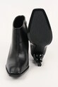Karl Lagerfeld cizme de piele KARL NFT HEEL KL39135.000 negru
