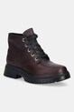 Timberland workery skórzane Cambria Valley Mid płaski bordowy TB0A42B8EIW1