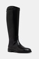 Emporio Armani kozaki skórzane nieocieplane czarny EW002913.AF17517.UC001