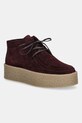 Kennel & Schmenger buty zamszowe Bazar platforma bordowy 61.26570.663
