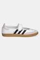 Kožené baleríny adidas Originals Samba Jane JR1402 bílá AW25