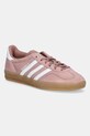 Semišové tenisky adidas Originals Gazelle Indoor přírodní kůže růžová JS1397