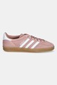 Semišové tenisky adidas Originals Gazelle Indoor JS1397 růžová AW25