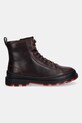 Camper cizme de piele Brutus+ K400816.003 burgundia AW25