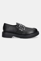 Usnjeni mokasini Love Moschino JA10134G1NIA000A črna AW25