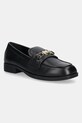 Usnjeni mokasini Love Moschino Zrnato usnje črna JA10242G1NIA0000