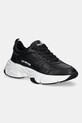 Love Moschino sneakersy skórzane platforma czarny JA15246G1NIA0000