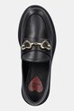 Love Moschino mokasyny skórzane czarny JA10094G1NIA0000