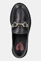 Kožené mokasíny Love Moschino černá JA10094G1NIA0000