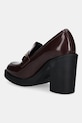 Обувки Кожени обувки с дебел ток Love Moschino JA1018AG1NJD0556 бордо