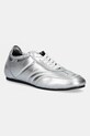 Love Moschino sneakersy skórzane płaska srebrny JA10201G1NIF0902