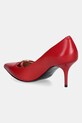 Obutev Usnjene visoke pete Love Moschino JA10277G1NIA0500 rdeča