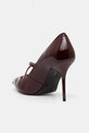 Obutev Usnjene visoke pete Love Moschino JA10319G1NIH0556 bordo