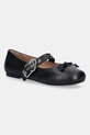 Love Moschino baleriny skórzane czarny JA11091G1NIE000A