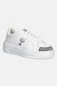 Love Moschino sneakersy skórzane skóra zamszowa biały JA15205G1NIAJ10B