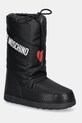 Čizme za snijeg Love Moschino imitacija zrnate kože crna JA24032G1NISA000