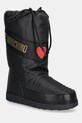 Love Moschino śniegowce imitacja skóry licowej czarny JA24032G1NISY000