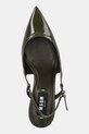 Kožené lodičky MSGM zelená 3941MDS931.818.36