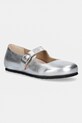 Δερμάτινες μπαλαρίνες Birkenstock Santa Clarita ασημί 1030679