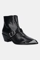 Usnjeni gležnarji ZADIG&VOLTAIRE Tylow Neizolirana črna SWCT02066