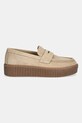 Mokasinke od brušene kože Weekend Max Mara Kapokloafer 2525526054600.IVORY bež AW25
