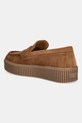 Obuwie Weekend Max Mara mokasyny zamszowe Kapokloafer 2525526054600.AMBER.BR brązowy