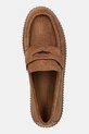 Weekend Max Mara mokasyny zamszowe Kapokloafer brązowy 2525526054600.AMBER.BR