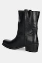Obuwie Weekend Max Mara botki skórzane Ranch 2525796034600.BLACK czarny