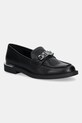Δερμάτινα μοκασίνια Dkny Radisson φλατ μαύρο K2510414.BLK