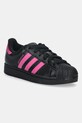 adidas Originals sneakersy skórzane Superstar II W niska czarny JS1339