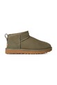 UGG śniegowce zamszowe Classic Ultra Mini nieocieplane zielony 1116109.MMP