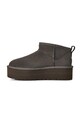 Μπότες χιονιού σουέτ UGG Classic Ultra Mini Platform γκρί 1135092.CHRC